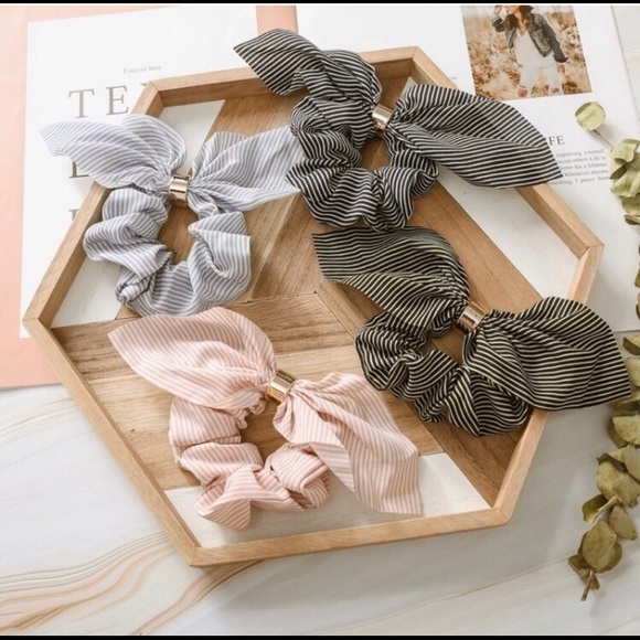 gem jewelry Accessories - Set of 4 bow knot scrunchies